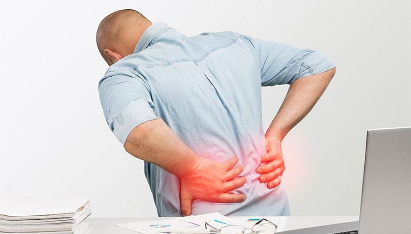 apatinės nugaros dalies skausmo simptomai
